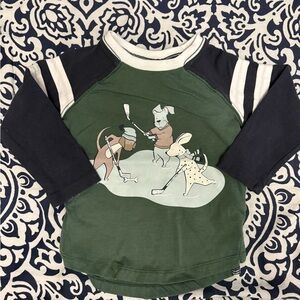 Tommy Bahama Kids' Green and Black Animal Long Sleeve Tee
